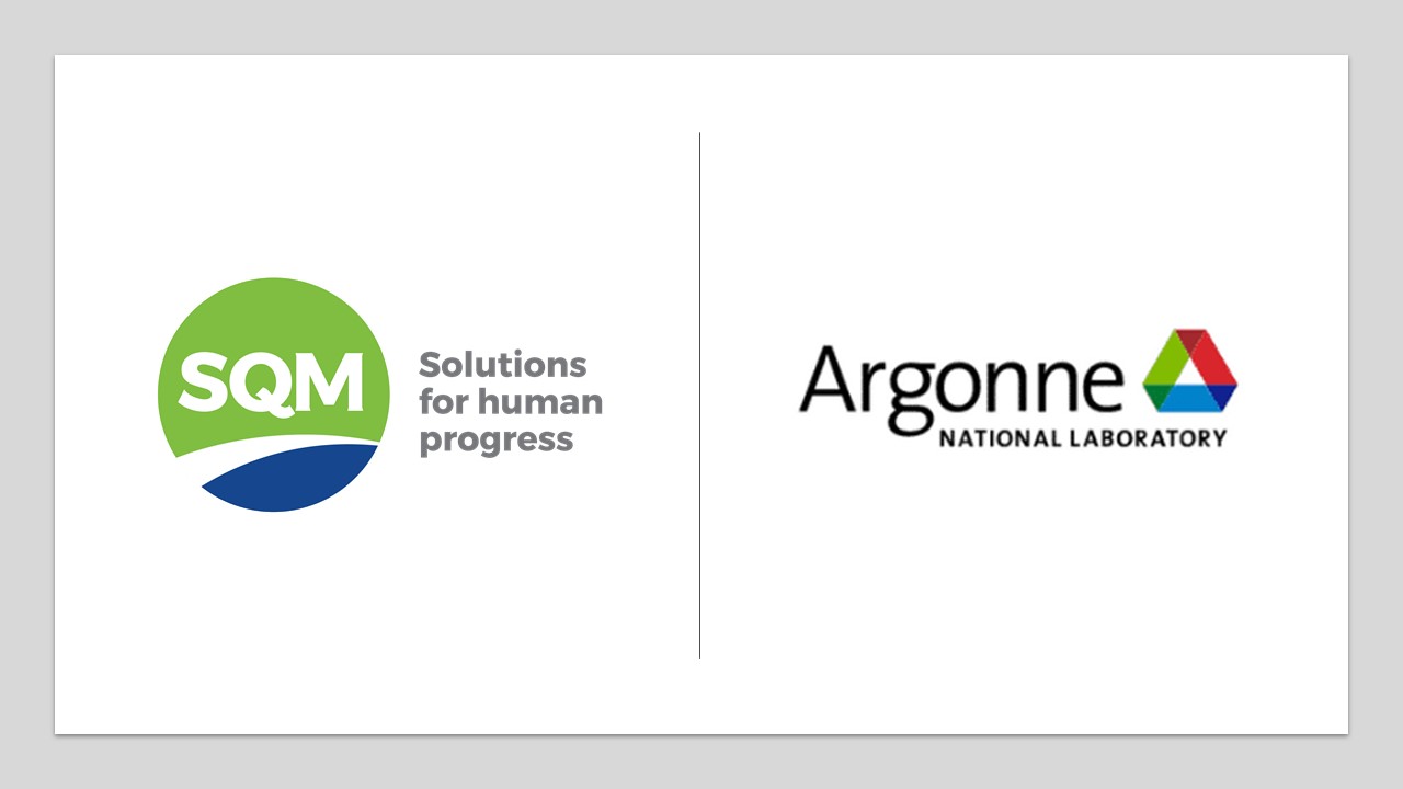 Logotipos de SQM y Argonne con fondo blanco